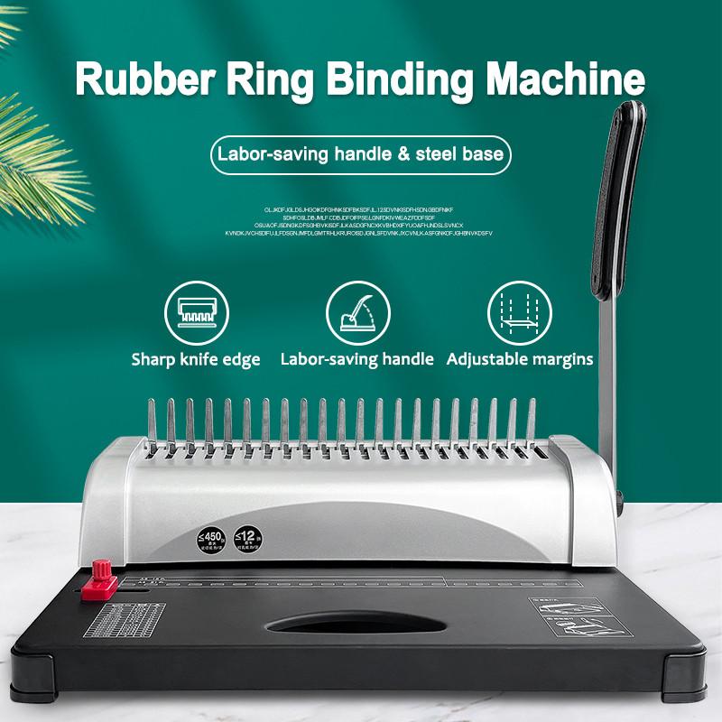 Comb Binding Machine A4/A3 Size Office 21 Hole Heavy Duty Binder Machine Rubber Ring Binding Machine