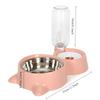 New 2-in-1 Cat Bowl Water Dispenser Automatic Water Storage Pet Dog Cat Food Bowl Food Container with Waterer Pet Waterer Feeder