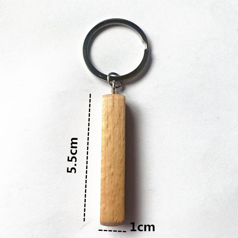 3pc/Set Holz Schlüsselanhänger Buche Schlüsselanhänger Anhänger