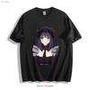 Mein Dress-Up Darling Marin Gothic T-Shirt Anime Mädchen Maid Design Vintage Gewaschenes Weiches Oberteil Für Den Alltag Vielseitig Atmungsaktiv