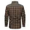 Large Size Autumn and Winter Men's Retro Plaid Splicing Warm Wanderer Jacket Is In Stock