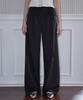 ROSEFRANTZ Pintuck Strap Wide Slacks [Black]