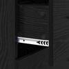 Sideboard with Drawers Black Oak Effect 69.5 x 34 x 90 cm