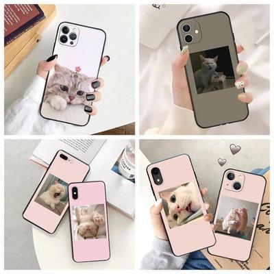 Apple Iphone14Promax Handyhülle, Luxuriöse Und Niedliche Rosa Katze Gesicht Handyhülle, Bemalt Und Fallschutz.