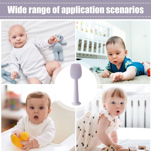 Fonney Baby Diaper Cream Spatula, Baby Diaper Cream Spatula with Suction Base | Silicone Soft Paste Applicator Balm Tool for Rash Care, Daycare Bath,