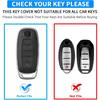 QBUC Key Fob Cover For Nissan With Heart Keychain, Car Key Fob Protector For Women, 5 Buttons Key Case Compatible With  2024 2025 Pathfinder Rogue,