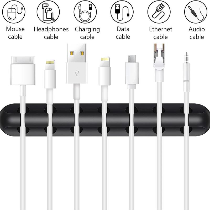 2026 NEW Wire Organizer Mobile Phone Charging Cable Data Cable Wire Routing Storage Cable Organizer Snap Clip Desk Organizers