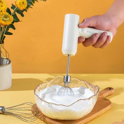 Handmatige Elektrische Garde Draadloos Draagbare Dubbelkoppige Mixer 3 Snelheden Hoekige Klopper voor Room Meringue Boter Bakken Keukengerei