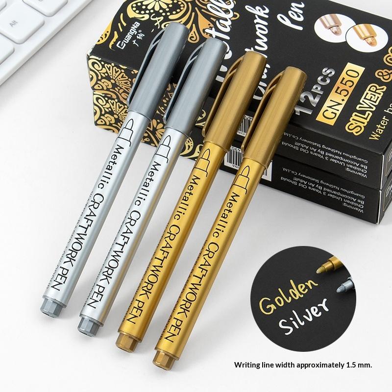 Tombstone Marker Pen Quick Dry Oil Based Paint Pen Weather Resistant For Cemetery Maintenance Office Supplies, Painting Tools