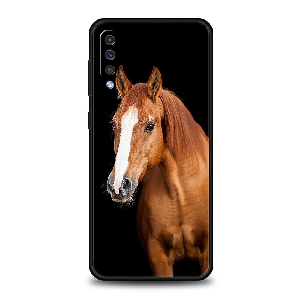 Animal Horse Phone Case for Samsung Galaxy A56 A36 A26 A16 A34 A24 A42 A22 A20 A12 A40 A30 A10 5G Soft TPU Cover Shell Funda Bag