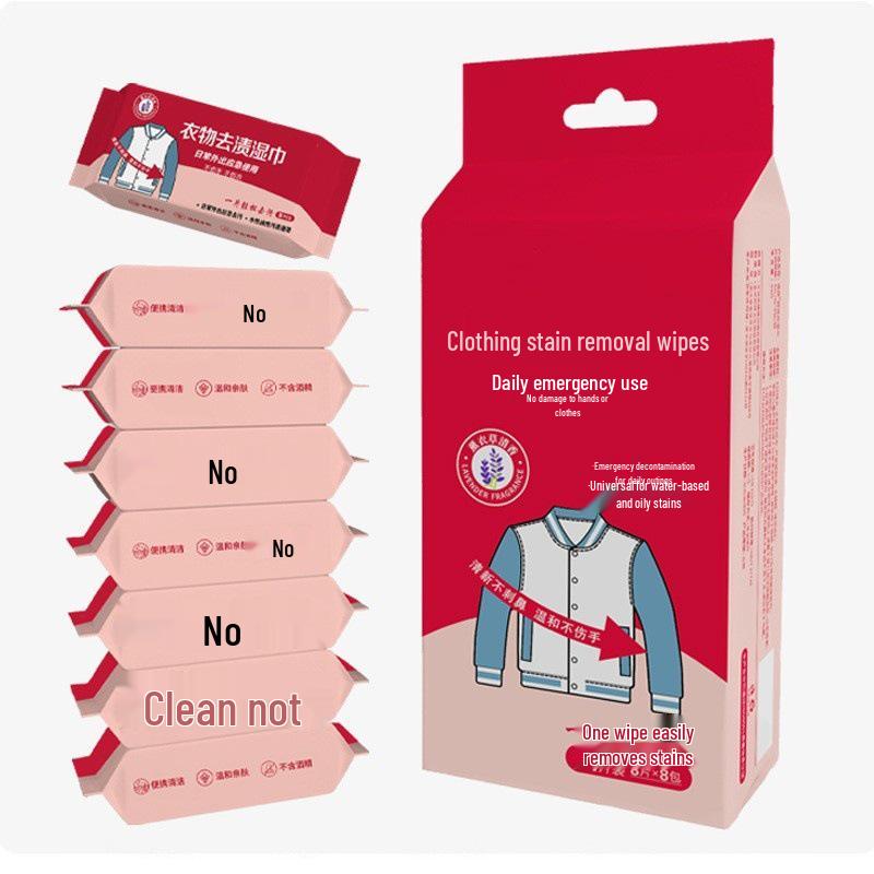 Toallitas Quitamanchas Portátiles para Viaje – Desechables, Limpieza de Emergencia sin Lavado para Ropa y Chaquetas