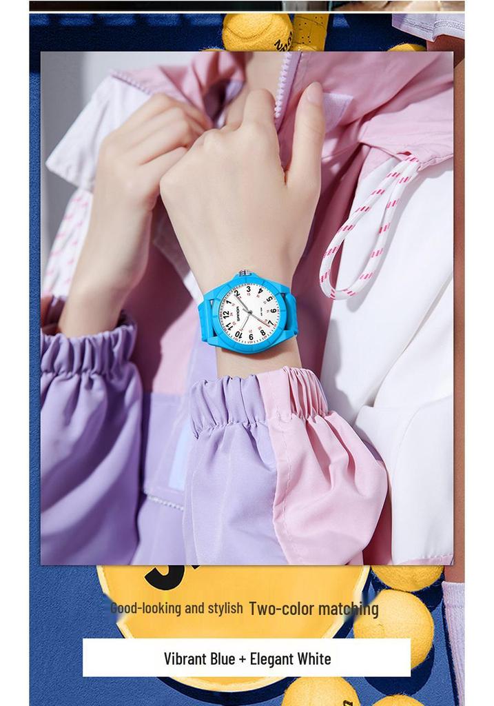 Sanda Unisex Student Watch: Luminous Hands, Waterproof, Quartz, Casual Sports Design