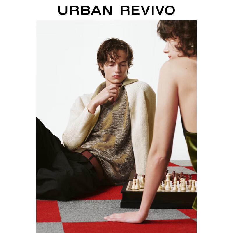 

UR Men s UMF950012 Color Block Jacquard Polo Knit Shirt S