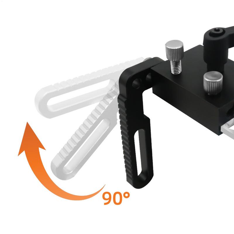Miter Track Stop Alloy Steel T Slot Stop Adjustable Fence Flip Stop Accurate Length Limit Device Woodworking Tool