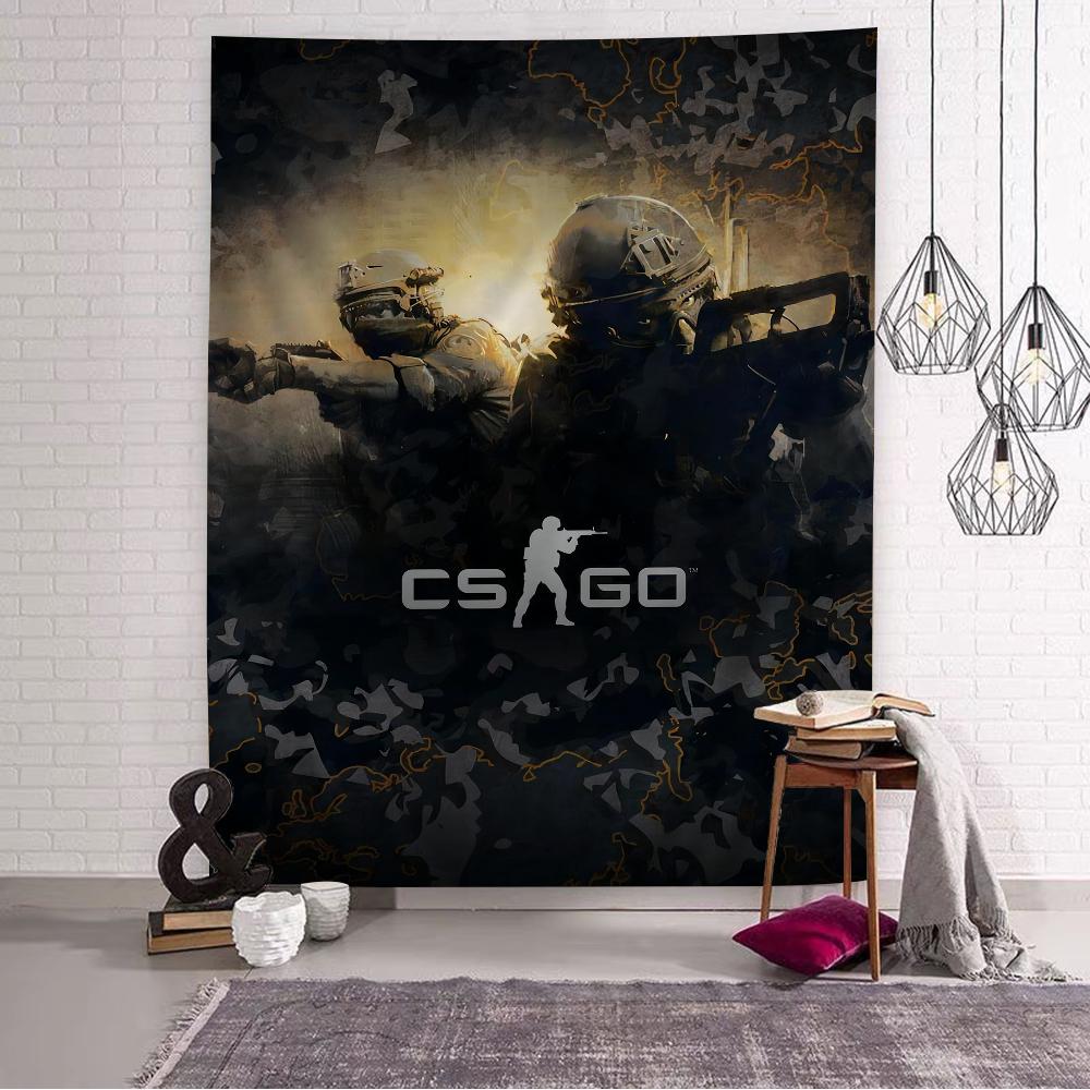 CounterStrike CS 2 Tapices Hippies para Colgar en la Pared Tapices de Pared Bohemios Mandala Decoración del Hogar INS
