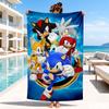 Hedgehog Adventure Speed And Colors Beach Towel, Microfiber Beach Towel, Perfect For Pool, Beach, Travel, Home Decor Beach Party Fan Gifts