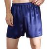 Men Beach Shorts Satin Soft Solid Color Underwear Elastic Waist Sleeping Plus Size Loose Pajamas Bottoms Men Clothes
