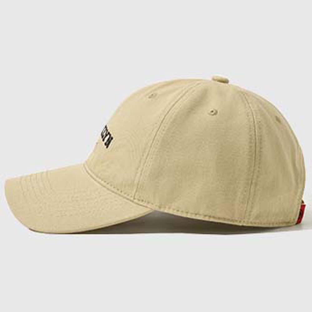 Breathable Embroidered Letter Peaked Cap Big Head Circumference Women Sunshade Hat Beach