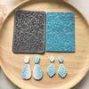 Packung mit 3 Silikon-Polymer-Ton-Texturmatten für Ohrringherstellung, Basteln und Schmuckdesign