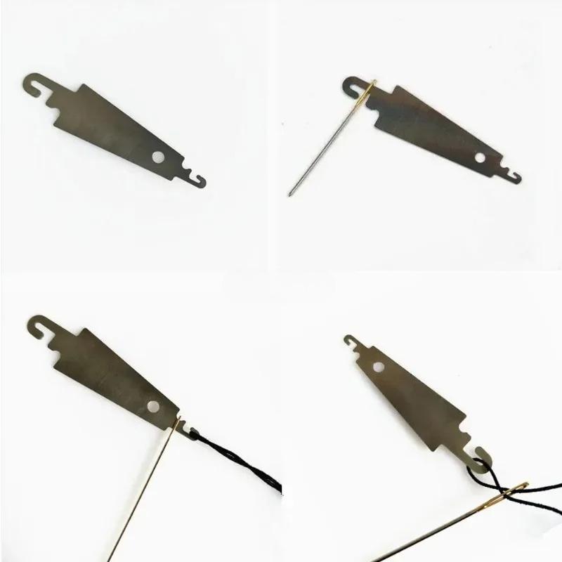 5-50PCS Stainless Steel Needle Threaders Inserter Embroidery Needle Threader Threading Device DIY Needlework Cross Embroidery