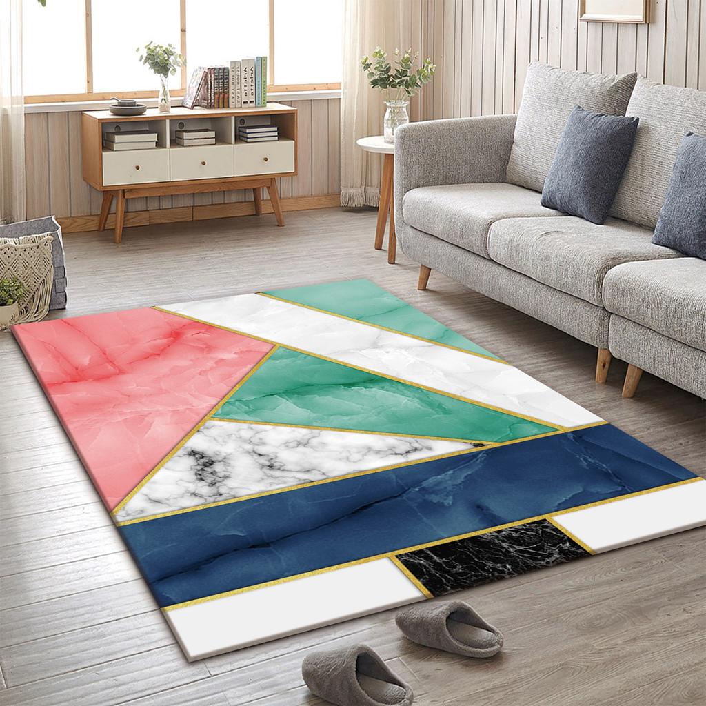 Skandinávský obývací pokoj Minimalistické linie Koberec Ložnice Konferenční stolek Šatní skříň Podložky na podlahu Rohožky ke dveřím