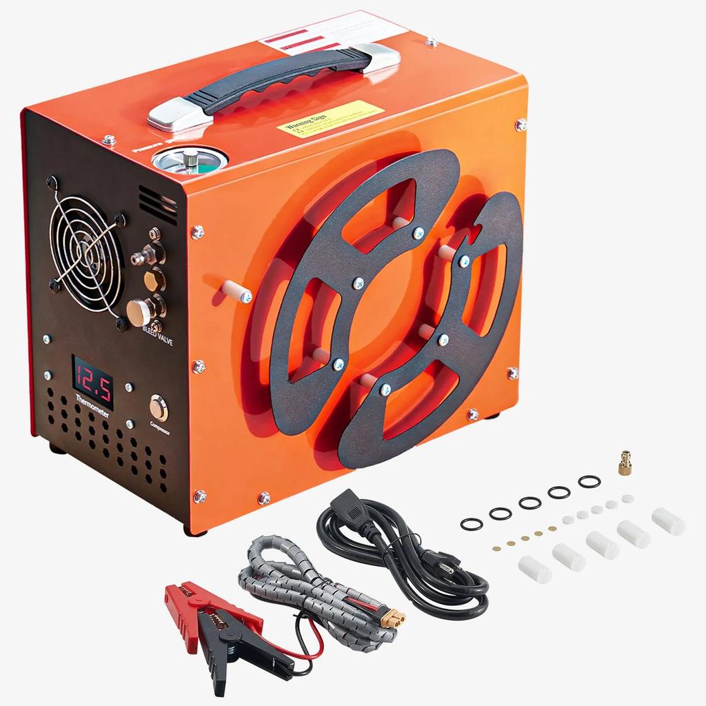 VEVOR Compresseur d'air PCP, Compresseur d'air PCP 4500 PSI / 30 MPa avec Convertisseur Intégré et Système de Refroidissement par Ventilateur