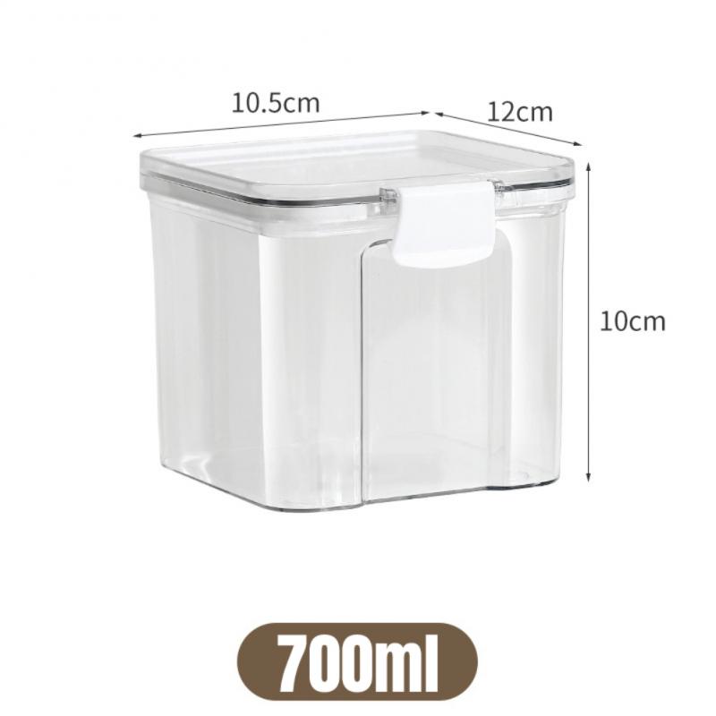 Sealed Jars Kitchen Grain Storage Organizer Large Tank Plastic Moisture-proof Storage Box Household Seasoning Jars