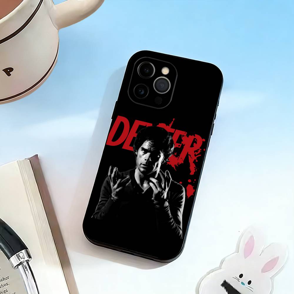 

Movie DM-Dexter Morgan Phone Case For iPhone 17,16,15,14,13,12,11 Plus,Pro Max,XS,Soft Silicone Black Cover iPhone16plus