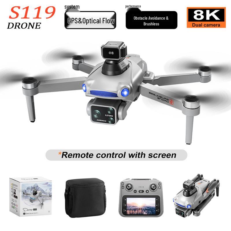 S119 Drone: GPS, Return-to-Home, Screen Control, 8K Camera, Long Battery, Quad-rotor