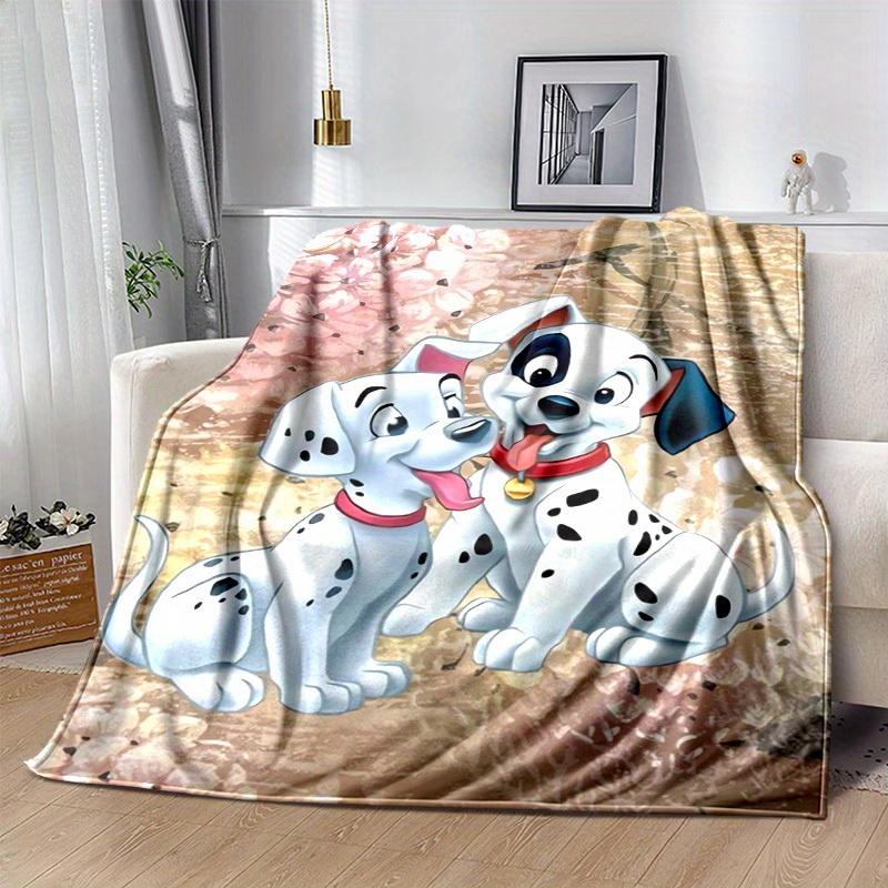 1pc, 101 Dalmatians Print Blanket Home Decor, Couch Throw, Outdoor Blanket, Gift for Dog Lovers, Coverlet Suitable for Bedroom, Living