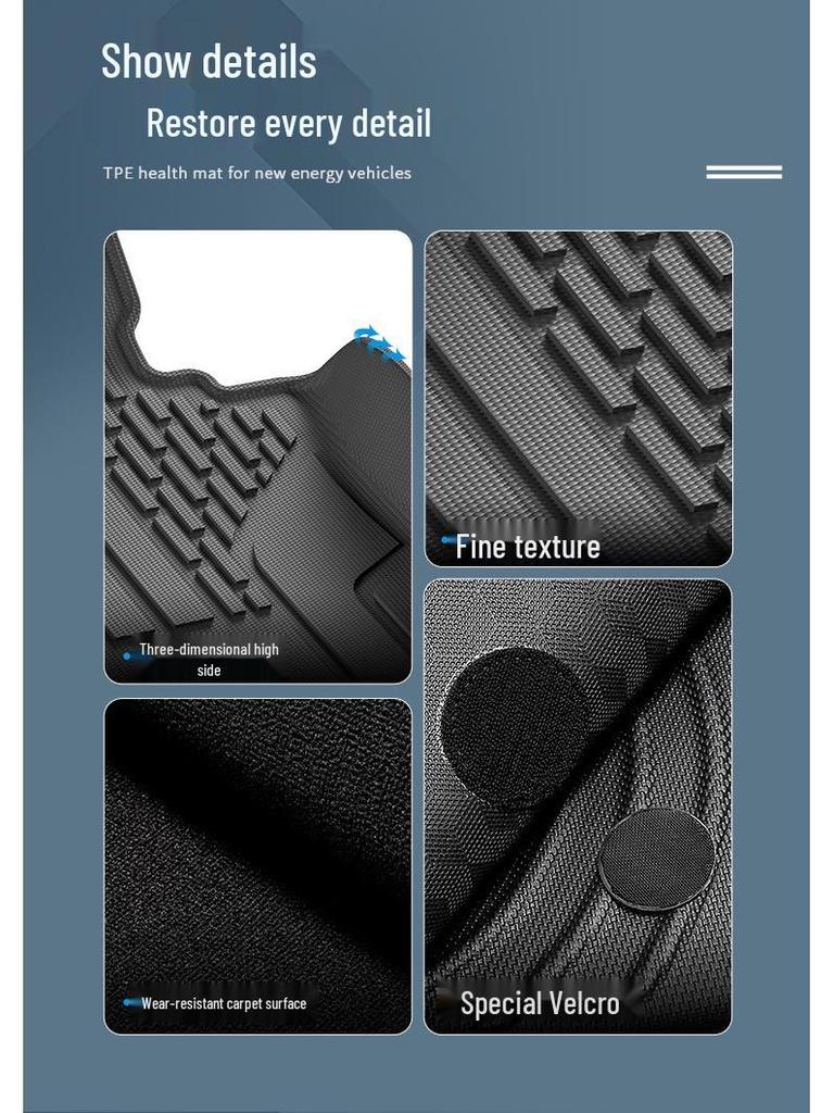 Mazda CX50 (23-24) Dirt-Resistant Car Floor Mats, Trunk & Backrest Mats, TPE Material
