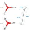 Y-Shaped 3 Way Wrench Set 4/5/6mm,Bicycle Tire Pry Bar,Y-Type Inner Spanner Chrome Plating Portable Bike Torque Spanner 8/9/10mm