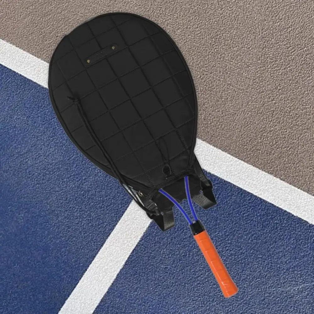 Zipper Closure Racquet Shoulder Bag Large Capacity Racquet Cover Bag  Outdoor Sports
