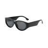 Stylish Streetwear Black Sunglasses With Uv Protection For Casual And Sports Use