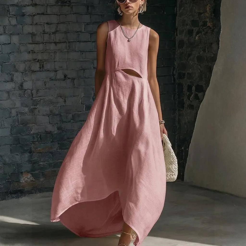 Abito Casual alla Moda da Donna - Vestibilità Larga - Monocolore