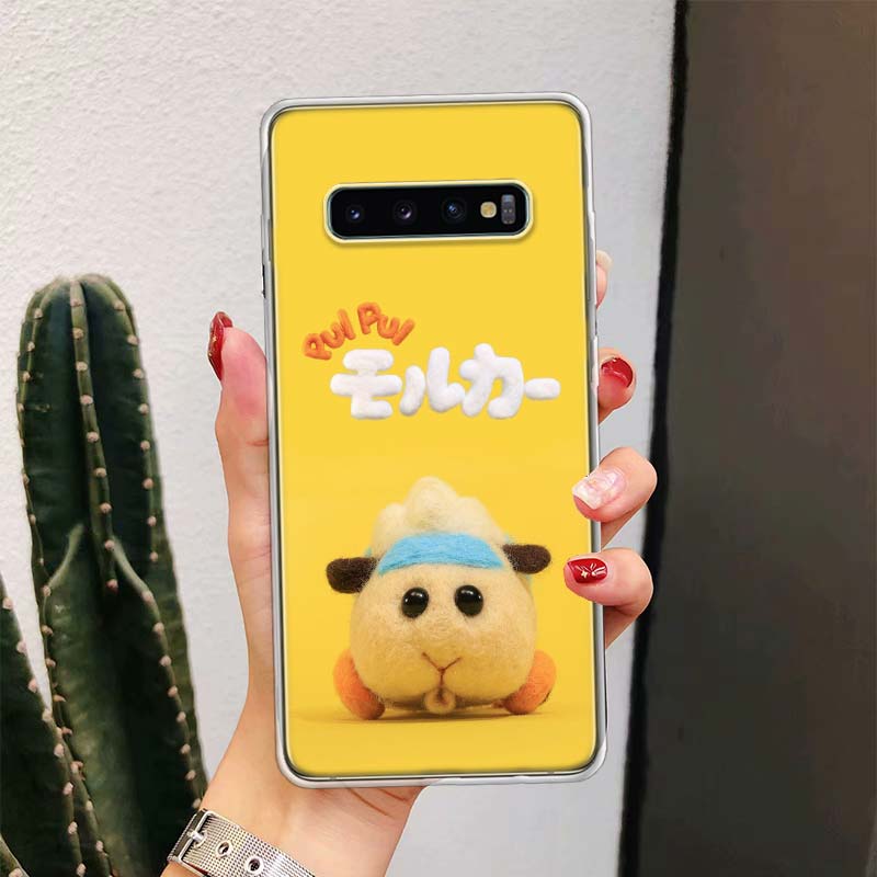 Cute PUI PUI MOLCAR For Samsung Galaxy Note 20 Ultra 20 10 Pro 9 8  Phone Case S10E S10 Plus S9 S8 + S7 Edge M21 M32 Cover