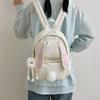 Korean version of sweet schoolbag for girls, cute rabbit ears backpack for high school students, light high school students, small backpack for travel