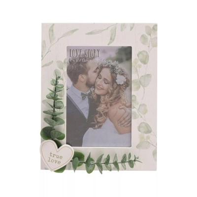 Feierlichkeiten Liebesgeschichte Wahre Liebe Blätter Fotorahmen
