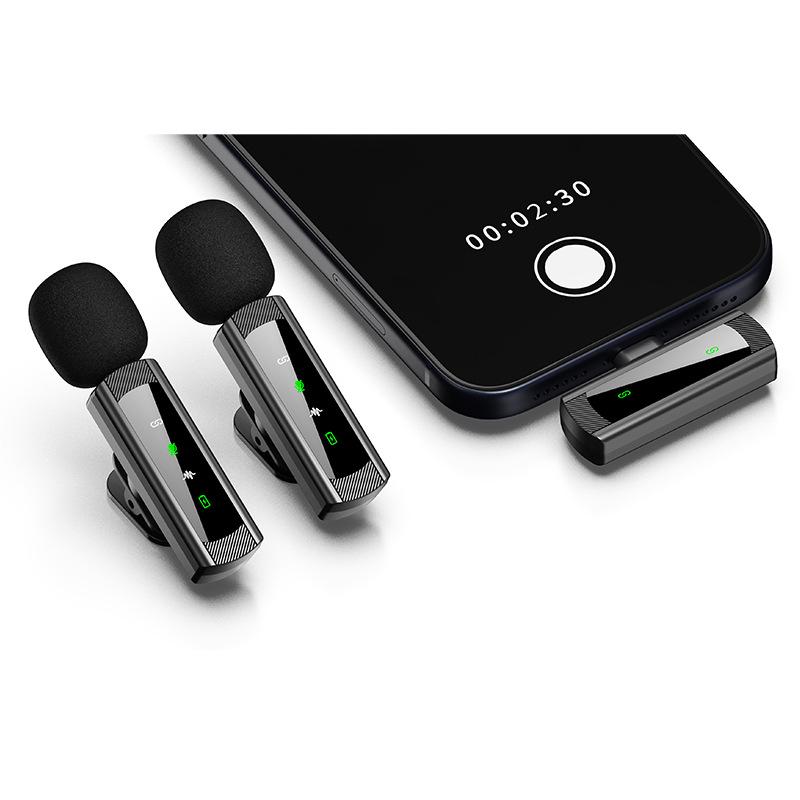 J4 Wireless Lavalier Microphone: Live Broadcast, Video Shooting, Audio Recording, Noise Reduction.