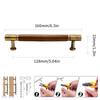 High-End Walnut Cabinet Door Handles Light Luxury Drawer Knobs, Furniture Cabinets Wardrobes Cupboards Pull