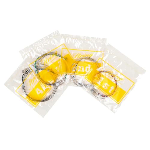 Adjivecct 4-Piece Set of Upright Bass Double Bass Strings, 4/4, 3/4, 1/2, 1/4, 1/8, Size 1, 2Rd, 3Nd, 4St Double Bass Strings