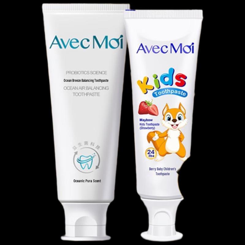 

Avec Moi Probiotic Toothpaste Set (Adult & Kids)