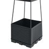 Pflanzkasten mit Rankgitter 114cm Selbstbewässernd Robustes Outdoor Hochbeet mit Rankgitter für Innenwohnung Balkon Garten