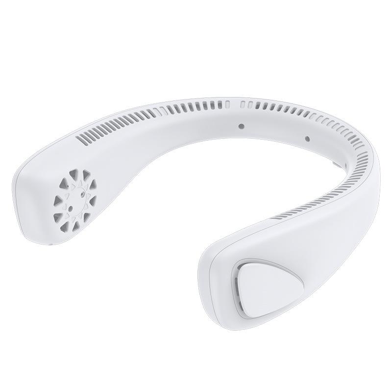 

Портативный бесшумный вентилятор на шею с безлистным дизайном, зарядкой через USB и управлением через мобильное приложение 2000mAh