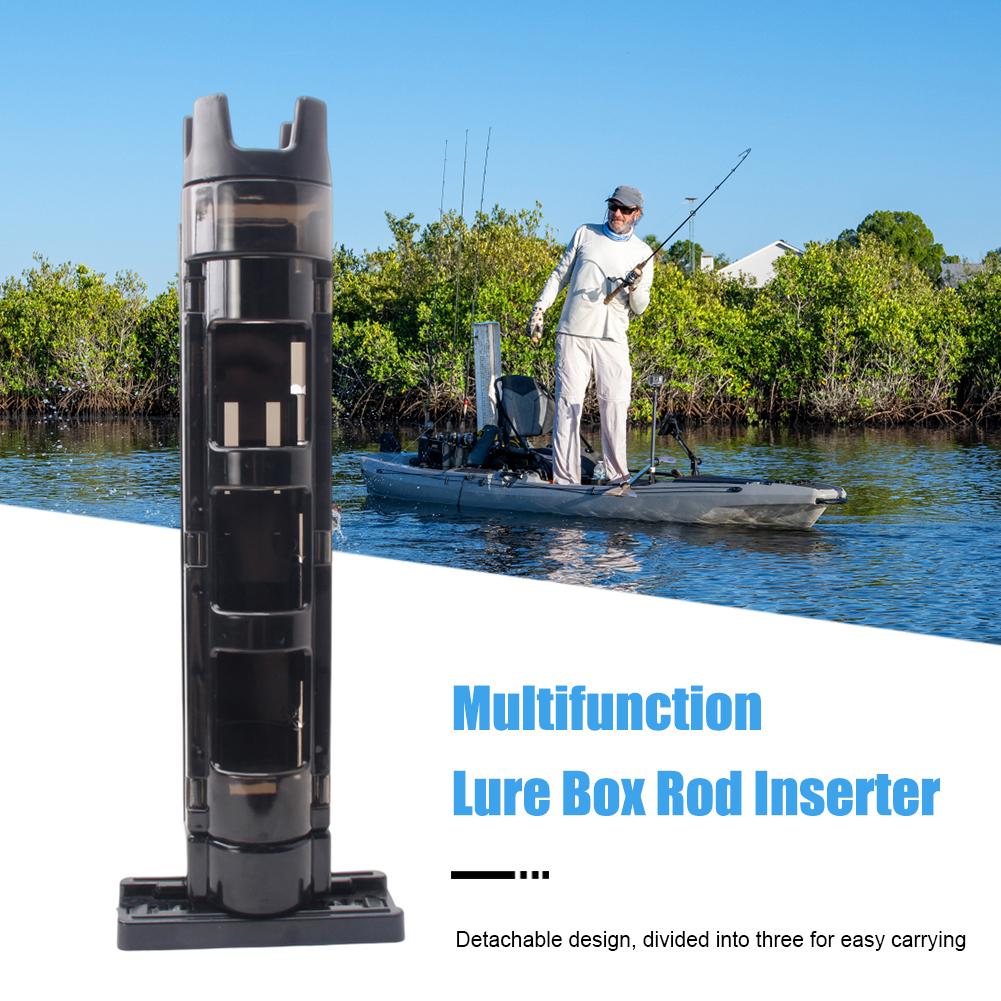 Fishing Box Rod Stand Fishing Box Rod Barrel Holder Fishing Box Pole Accessories Suit Fishing Tools For Angler Supplies