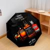 Parapluie Automatique Jack Daniel's Tennessee Whiskey - Parapluie Portable Adapté au Voyage en Plein Air Cadeau d'Anniversaire Indispensable Quotidien