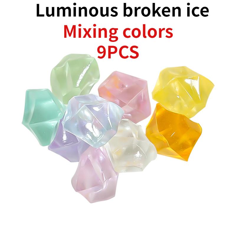 

Night Light Small Eye Fighting DIY Jewelry Micro Landscape Resin Accessories Keychain Desktop Car Decor Play Home