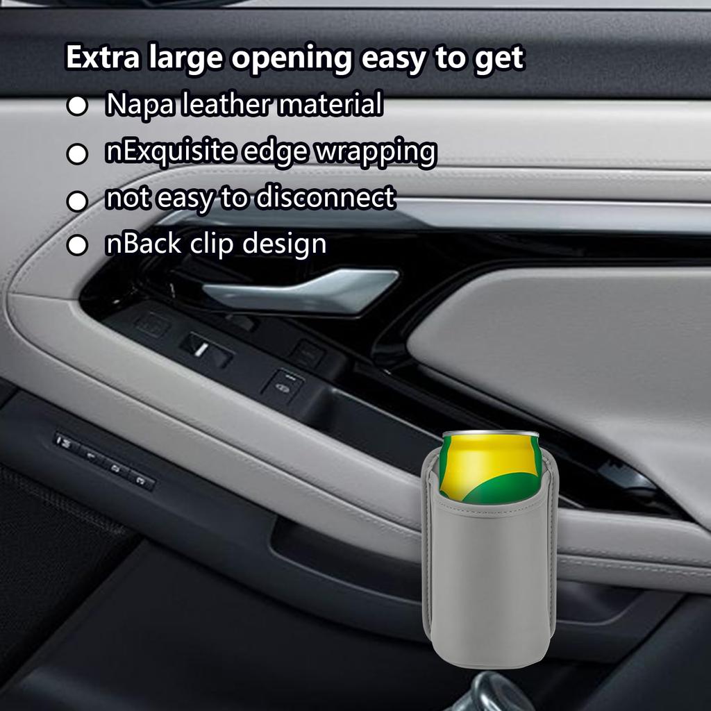 Huxibai Car Drink Holder | PU Material Rear Seat Cup Holder, Multifunctional Car Organizer, Car Accessories for RV Truck
