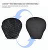 Universal Gel Motorcycle Seat Cushion with 3D Format Honeycomb Cushion with Motorcycle Seat Cover for Long-lasting Comfort.
