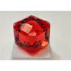 Red Orange Mexican Fire Opal Cube Cut Natural Certified Loose Gemstone
